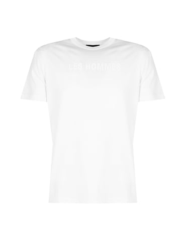 Les Hommes T-Shirt LH Logo Herren weiß