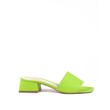 V Italia Damen Sandale Grün 4909 Pelle Stamp Verde Acido