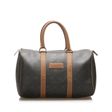 Vintage Dior Honeycomb Boston Bag Brown