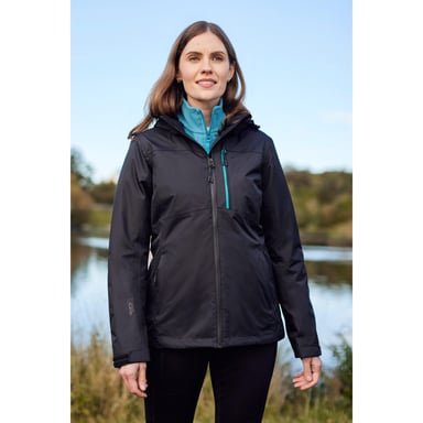 Mountain Warehouse - "Rainforest II Extreme" Jacke, wasserfest für Damen (Pechschwarz)