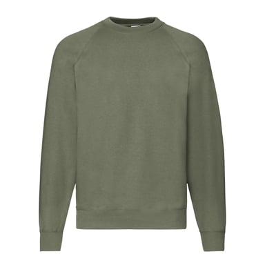 Fruit of the Loom - "Classic" Sweatshirt für Herren Raglanärmel (Klassisch Olivgrün)