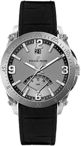 Pierre Petit: Herrenuhr Serie Le Mans Silber