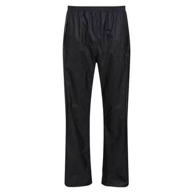 Regatta Pro Mens Packaway Wasserdichte Atmungsaktive Überhosen (Schwarz)