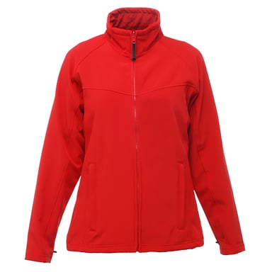 Regatta Damen Uproar Softshell Wind Resistant Jacket (Classic Red/ Seal Grey)