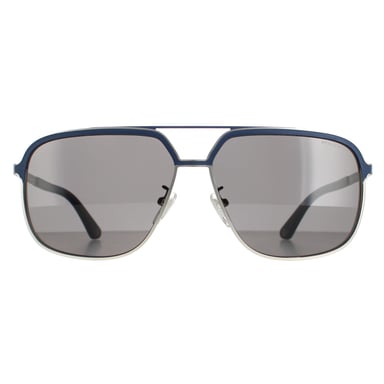 Police Aviator Herren Matt Palladium und Dunkelblau Blau Grau SPLA58C Record 3