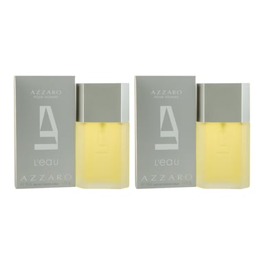 Azzaro Homme L'Eau Eau de Toilette 50ml Spray For Him X 2