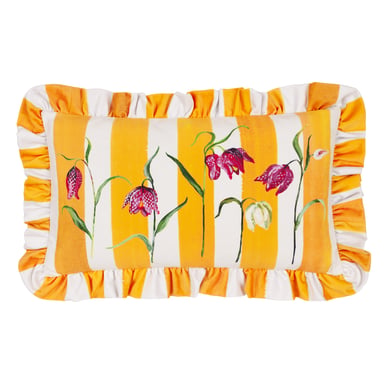 Wylder Nature Marais Fritillaries Gedrucktes Chenille Polyester Gefülltes Kissen