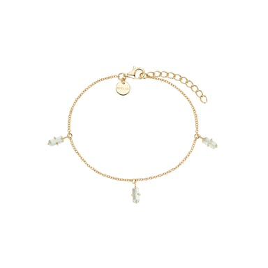 NOELANI Bracelet pour dames, argent sterling 925 plaqué or