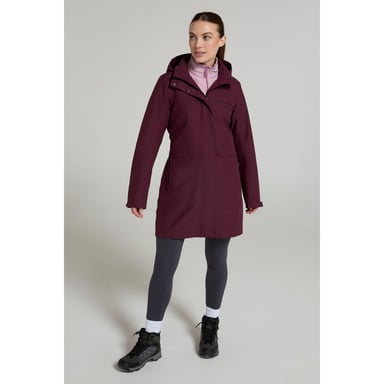 Mountain Warehouse - "Cloudburst" Jacke, wasserfest für Damen (Burgunderrot)