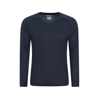 Mountain Warehouse Herren Talus V-Ausschnitt Thermal Top (Marine)