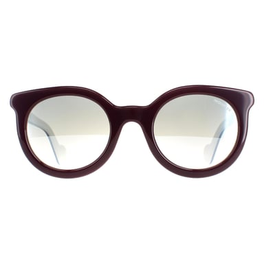 Moncler Runde Womens Bordeaux Rauch Spiegel ML0015