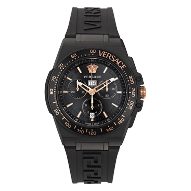 Versace Greca Extreme Chrono Herren schwarze Uhr VE7H00323