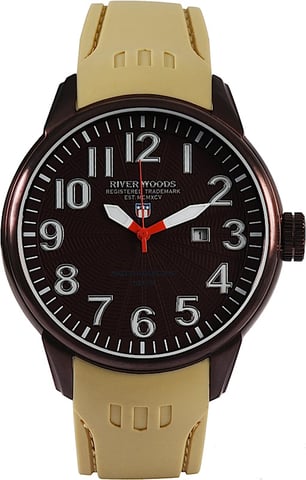 River Woods: Mens Brown Watch