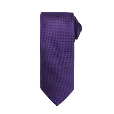 Premier Mens Micro Waffle Formal Work Krawatte (2er-Pack) (Lila)