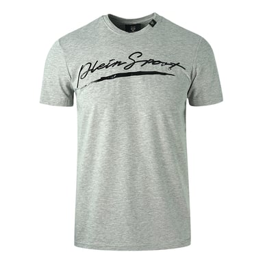Plein Sport Signature Logo T-Shirt Grau