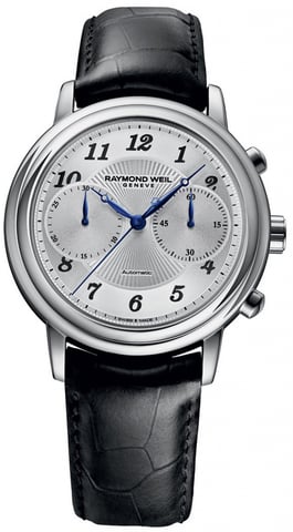 Raymond Weil Maestro Schwarz Herren Armbanduhr 4830-STC-05659