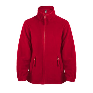 SOLS Kinder Fleece Jacke North (Rot)
