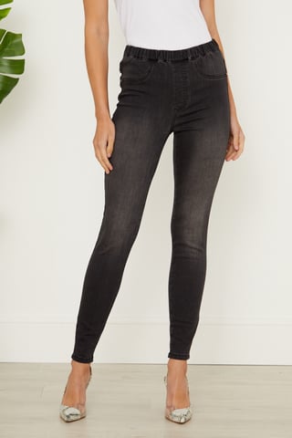 Charcoal Grey Stretch Jeggings
