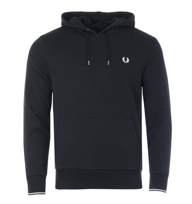 Sweat à Capuche Fred Perry Pour Homme en Noir