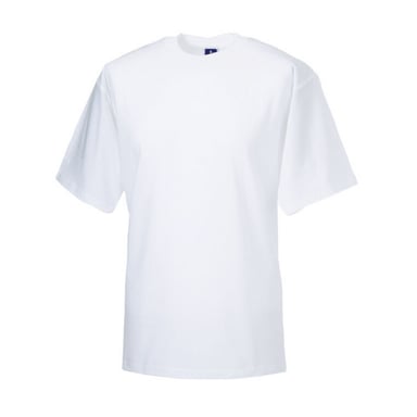 Russell Herren Organik T-Shirt Kurzarm (Weiß)