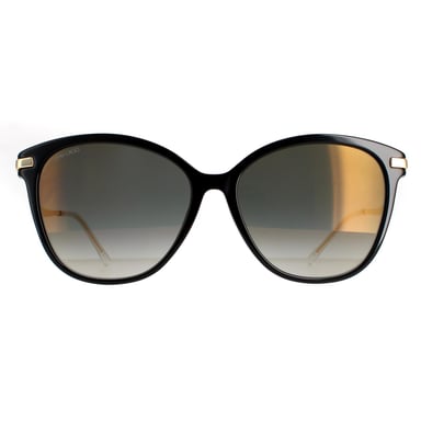 Jimmy Choo CatEye Womens Schwarz Grau Gradient Gold Spiegel Peg/F/S