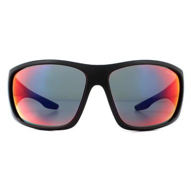 Prada Sport Wrap Mens Black Dark Drey Blue Red Mirror Sonnenbrillen