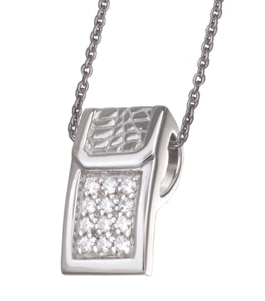Orphelia Damen-Kette aus 925er Sterlingsilber mit Anhänger – Silber ZH-4562