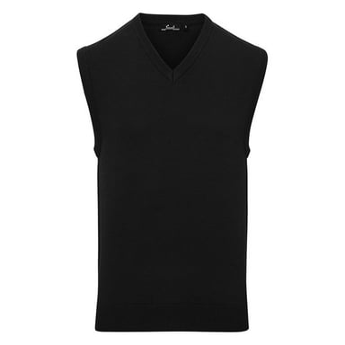 Premier - Pullover-Weste für Herren Ärmellos (Schwarz)