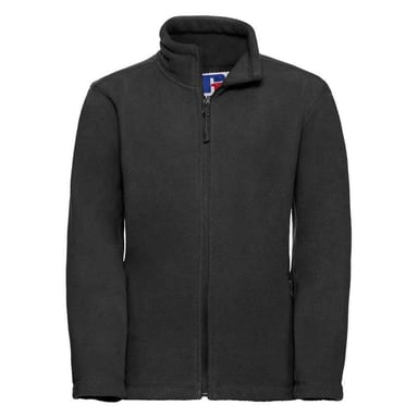 Russell - Fleecejacke Durchgehender Reißverschluss für Kinder - Für Außen (Schwarz)