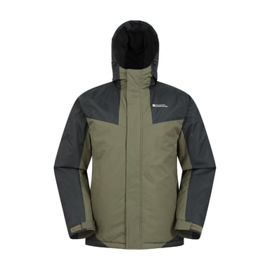 Mountain Warehouse Herren Dusk III Skijacke (dunkles Khaki/Schwarz)