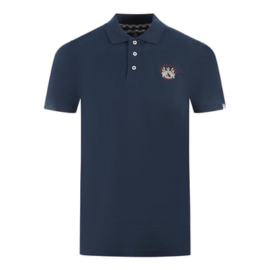 Aquascutum London Crest Marineblaues Poloshirt
