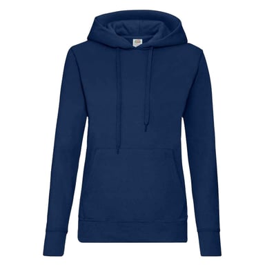 Fruit of the Loom - "Classic" Sweatshirt mit Kapuze für Damen (Marineblau)
