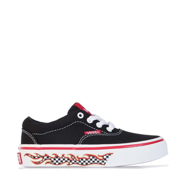 Baskets Doheny flammes carreaux Vans Pour Garçon en Noir et blanc
