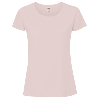 Fruit Of The Loom Damen/Damen Ringspun Premium T-Shirt (Powder Rose)