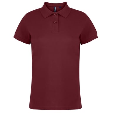 Asquith & Fox - Unifarbenes Poloshirt - Damen (Bordeaux)