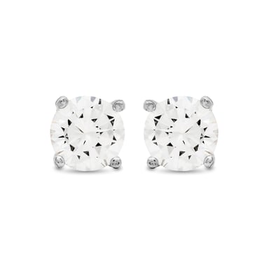 Luxenter Ohrringe, 925er Sterlingsilber und glänzende Zirkonia mit rhodinierter Oberfläche