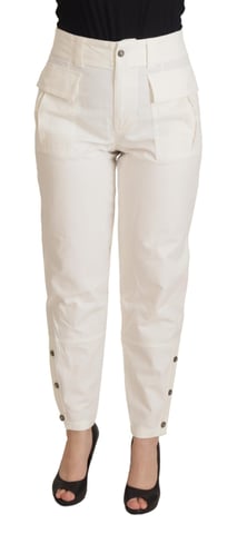 Schicke Baumwoll-Hose mit schmalem Bein