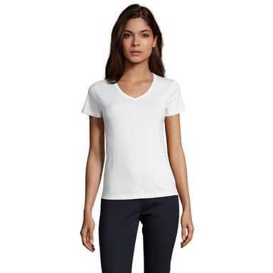 SOLS - "Imperial" T-Shirt V-Ausschnitt für Damen (Weiß)
