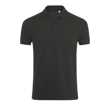 SOLS Herren Phoenix Kurzarm-Pique-Poloshirt (Charcoal Marl)