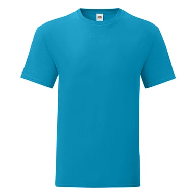 Fruit Of The Loom Herren T-Shirt Iconic (Azurblau)