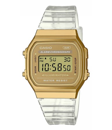 Casio Kollektion Vintage Damen Transparent Uhr A168XESG-9AEF