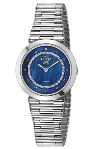 Damen Burano Schweizer Quarz MOP Zifferblatt Edelstahlarmband Diamant Uhr
