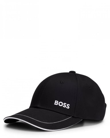 BOSS Green Cap-1 Mens Cotton-Twill Cap With Logo Detail