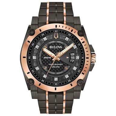 Bulova Precisionist Grau Herren Armbanduhr 98D149