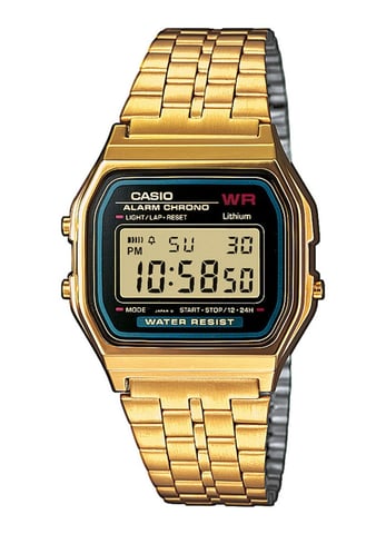 Casio Casio Retro Gold Unisex Armbanduhr A159WGEA-1EF