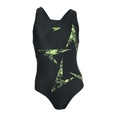 Maillot bain Boomstar Flyback Speedo Pour Fille en Noir Jaune