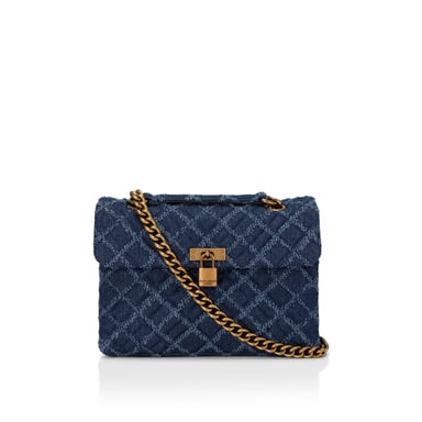 Kurt Geiger London Denim Kgl Brixton Lock Bag