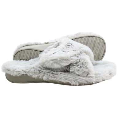 Vionic Indulge Relax Plush Damen Hausschuhe in Grau