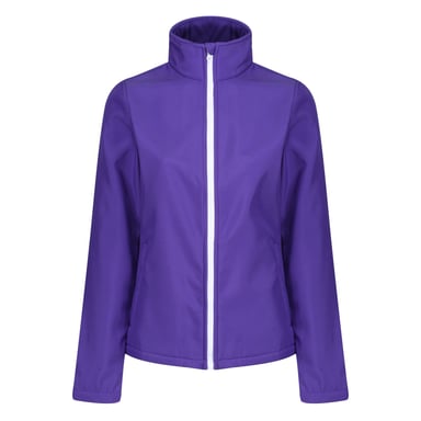 Regatta Standout Womens/Ladies Ablaze Printable Soft Shell Jacket (Lila/Schwarz)