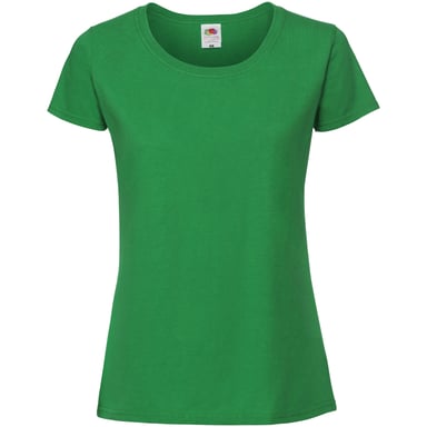 Fruit Of The Loom Womens/Ladies Fit Ringspun Premium Tshirt (Kelly Green)